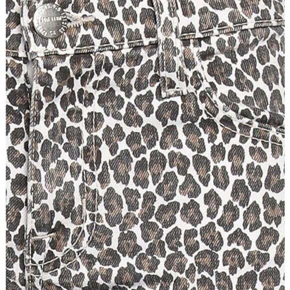 Current Elliot Stiletto Jeans Leopard Women Size 26 Statement Mobwife Maximalist - Picture 6 of 6
